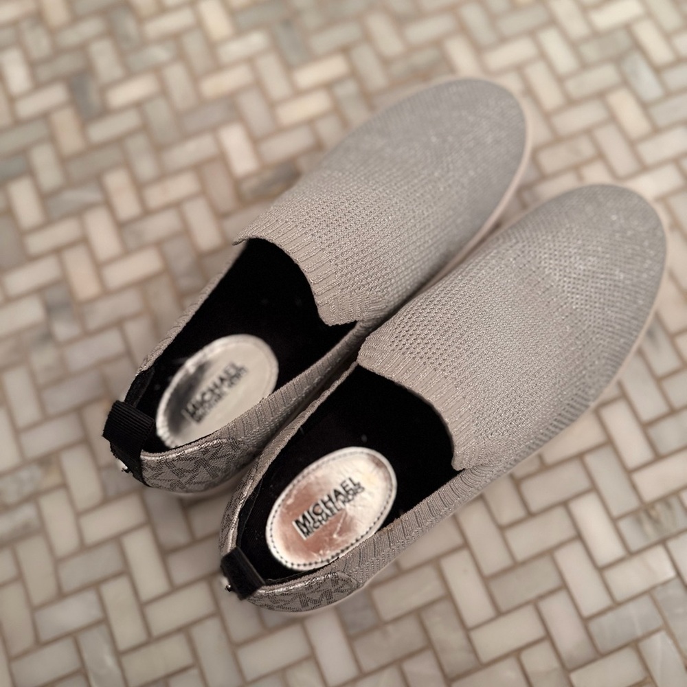 Michael Kors Women's Gray Slip-On Sneakers